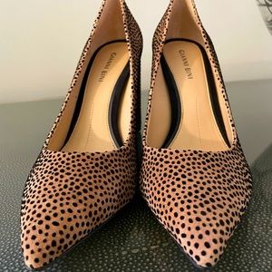 Gianni Bini Brown Suede Block Heel Pumps